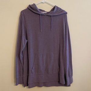 purple hoodie